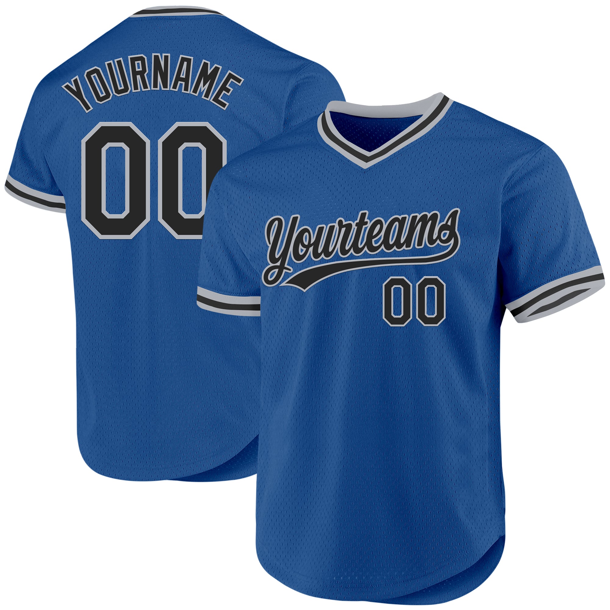 2222Custom Royal White Authentic Baseball Jersey