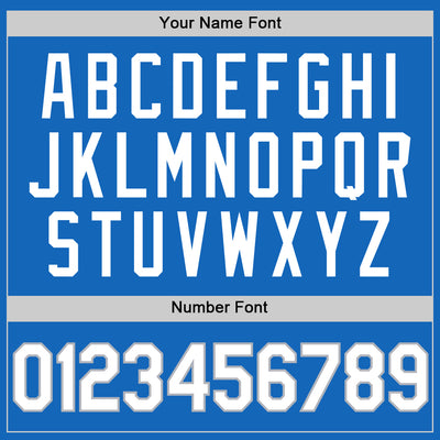 Custom Blue White-Gray Authentic Throwback Basketball Jersey