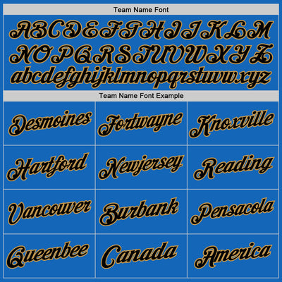 Custom Blue Black-Old Gold Authentic Throwback Basketball Jersey