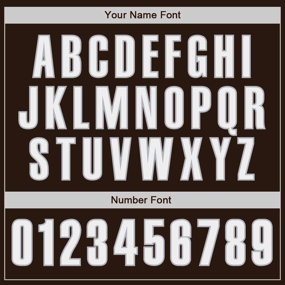 Custom Brown White-Gray Authentic Baseball Jersey