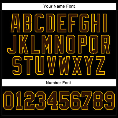 Custom Brown Gold-Black Authentic Football Jersey