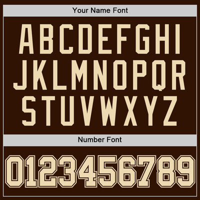 Custom Brown Cream Authentic Basketball Jersey