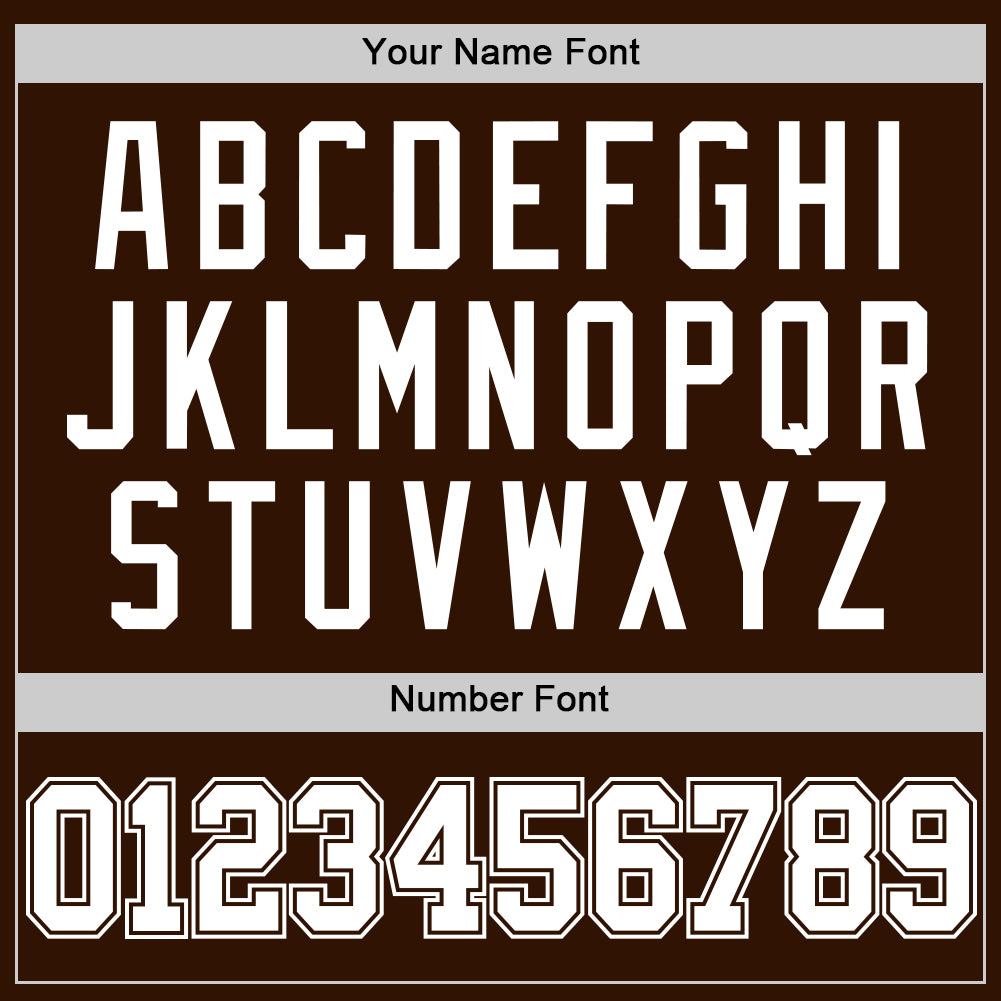 Custom Brown White Authentic Basketball Jersey