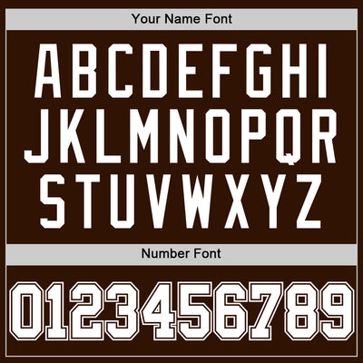 Custom Brown White Authentic Basketball Jersey