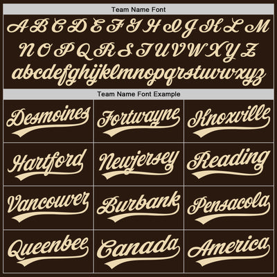 Custom Stitched Brown Cream-Brown Baseball Pullover Sweatshirt Hoodie