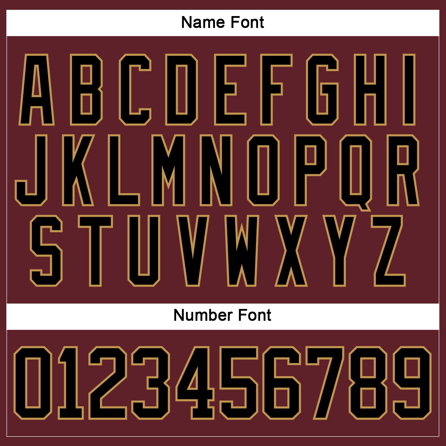 Custom Burgundy Black-Old Gold Hockey Jersey