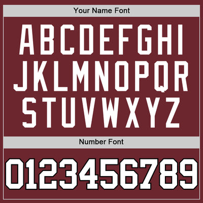 Custom Burgundy White-Black Authentic Basketball Jersey