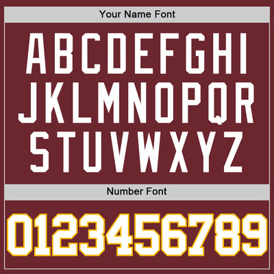 Custom Burgundy White-Gold Authentic Basketball Jersey