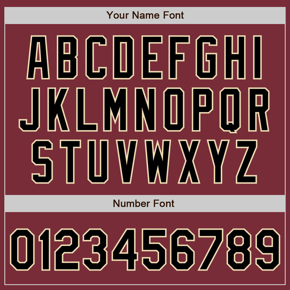 Custom Stitched Burgundy Black-Cream Baseball Pullover Sweatshirt Hoodie