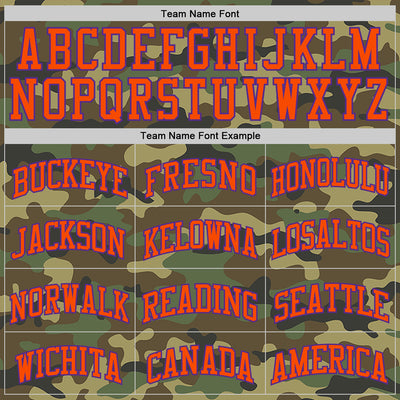 Custom Camo Purple-Orange Authentic Salute To Service Basketball Jersey