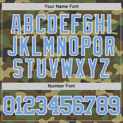 Custom Camo Light Blue-White Authentic Salute To Service Basketball Jersey