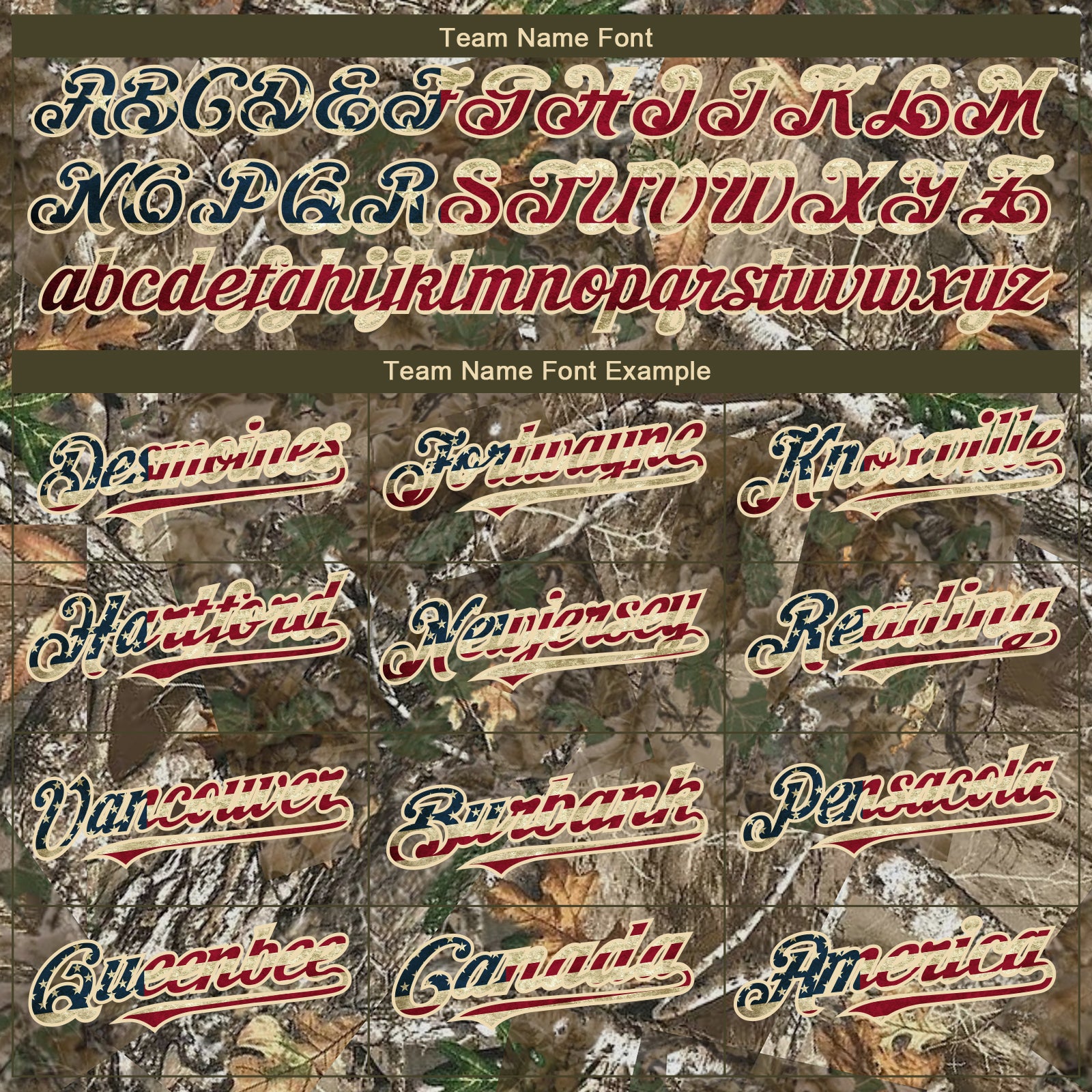 Custom Camo Vintage USA Flag-Cream 3D Woodland Camo Authentic Salute To Service Baseball Jersey