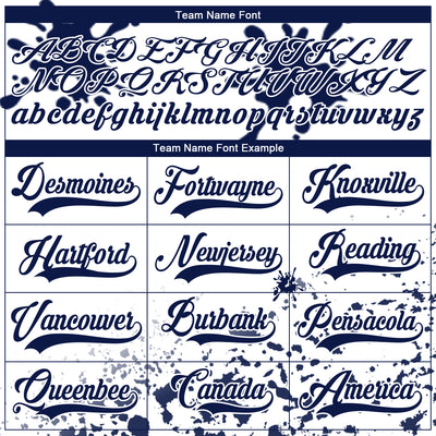 Custom Camo Navy-White Splash Hockey Lace Neck Jersey