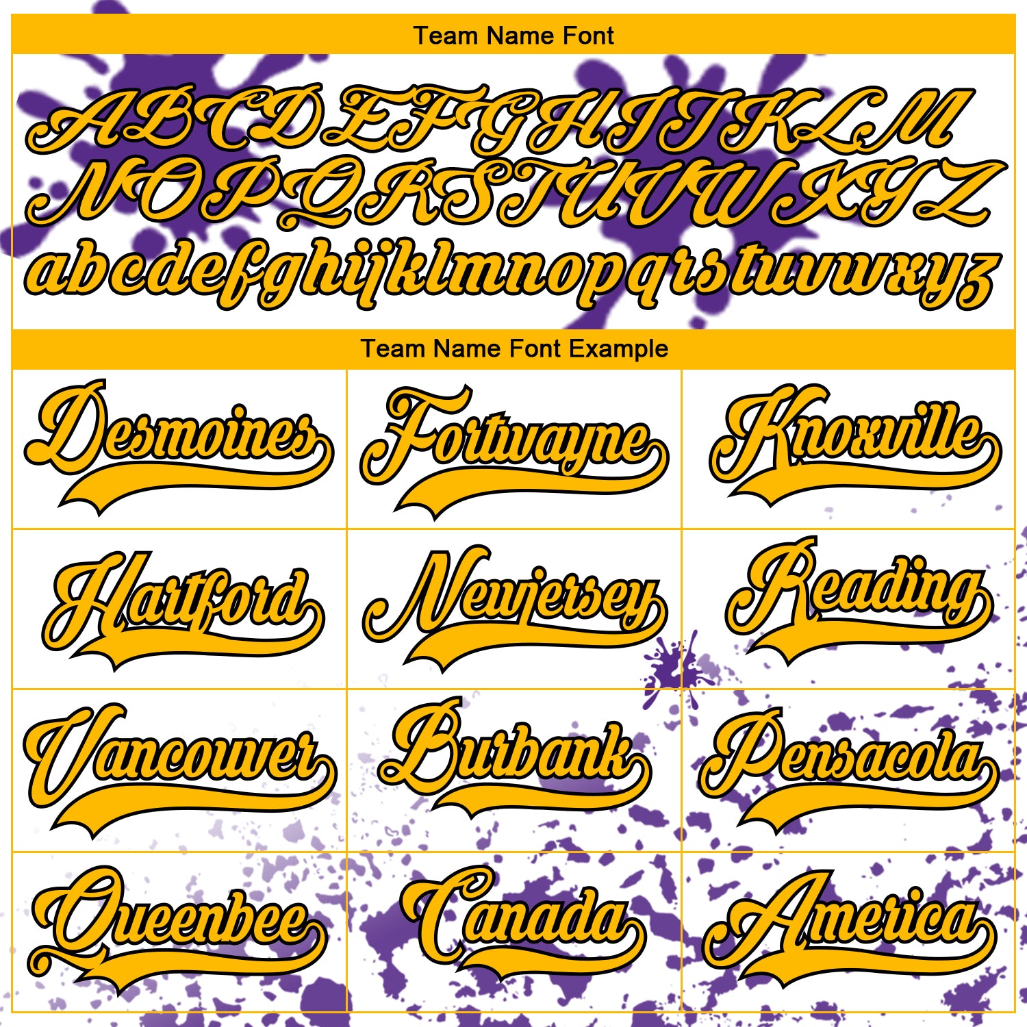 Custom Camo Gold Purple Black-White Splash Hockey Lace Neck Jersey