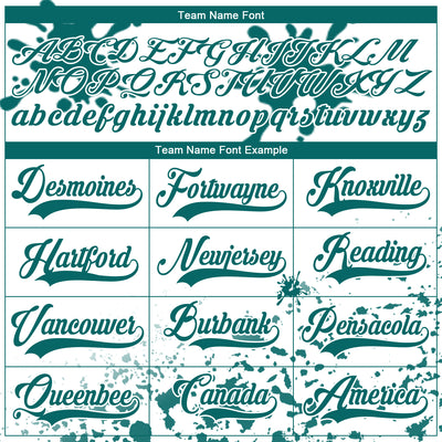 Custom Camo Teal Black-White Splash Hockey Lace Neck Jersey