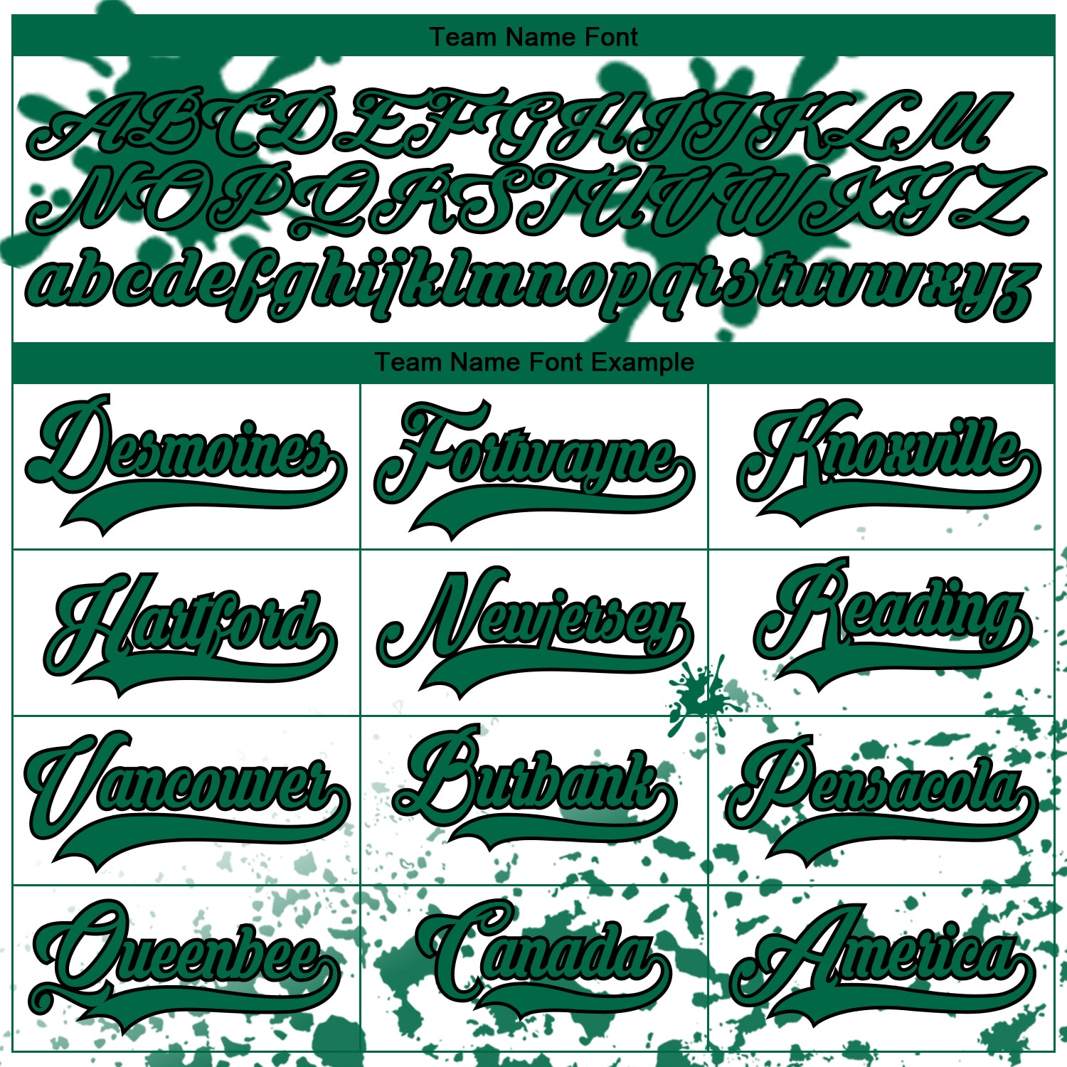 Custom Camo Kelly Green Black-White Splash Hockey Lace Neck Jersey