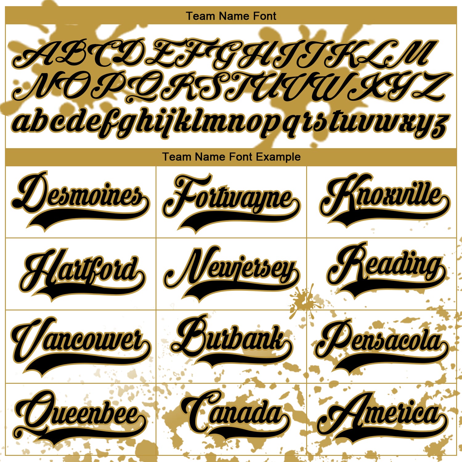 Custom Camo Black Old Gold-White Splash Hockey Lace Neck Jersey