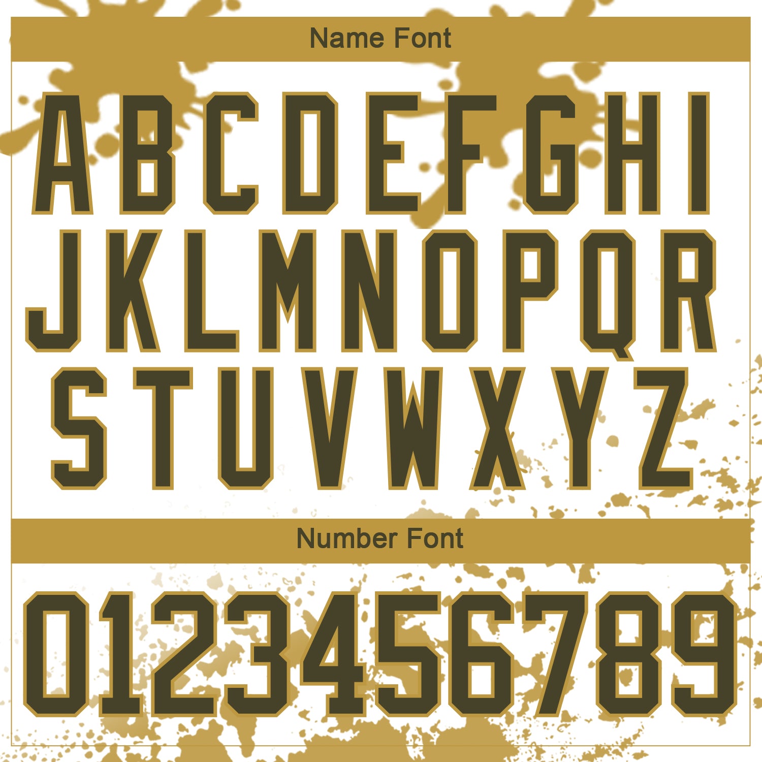 Custom Camo Olive Old Gold-White Splash Hockey Lace Neck Jersey