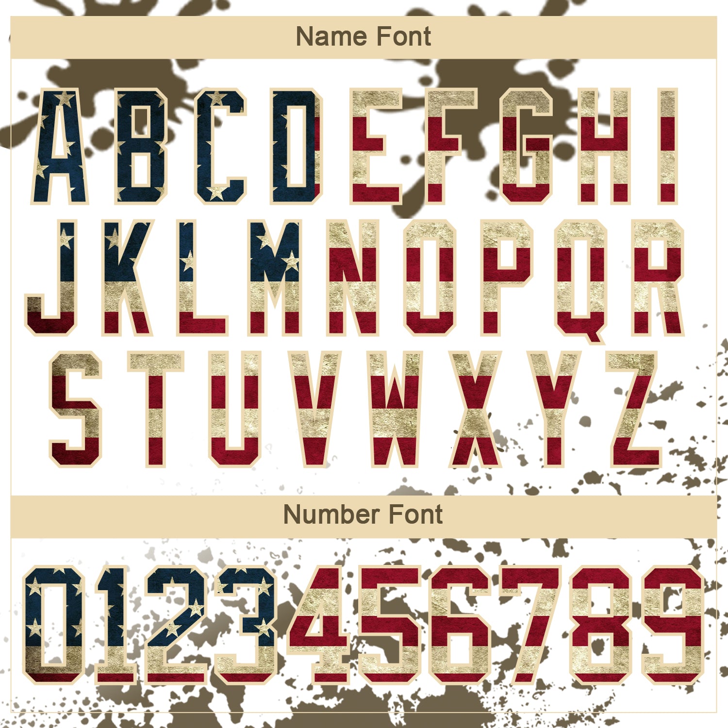 Custom Camo Vintage USA Flag Olive Black Cream-White Splash Hockey Lace Neck Jersey