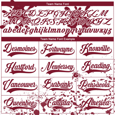 Custom Camo Crimson-White Splash Hockey Lace Neck Jersey