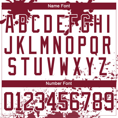 Custom Camo Crimson-White Splash Hockey Lace Neck Jersey