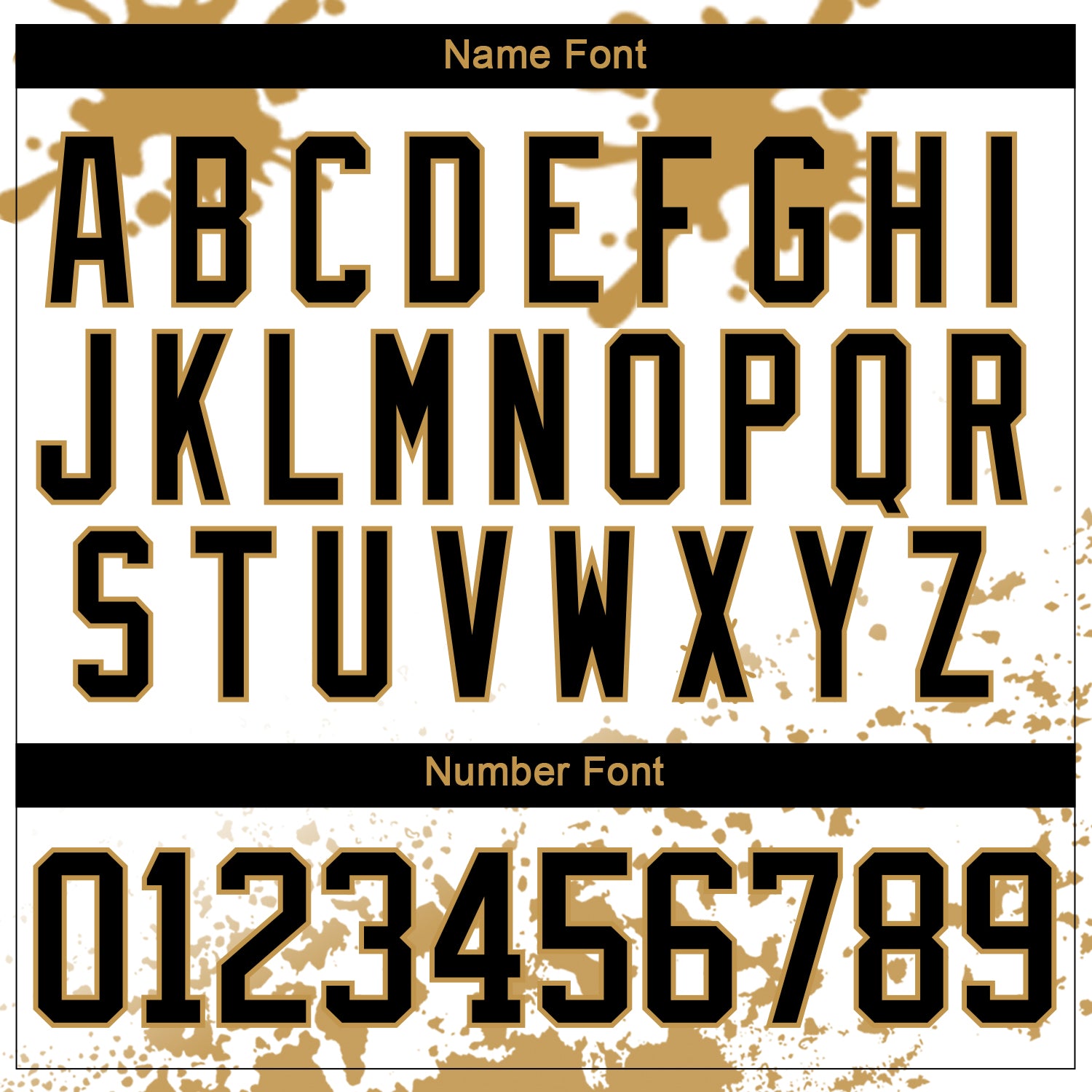 Custom Camo Black Old Gold-White Splash Hockey Lace Neck Jersey