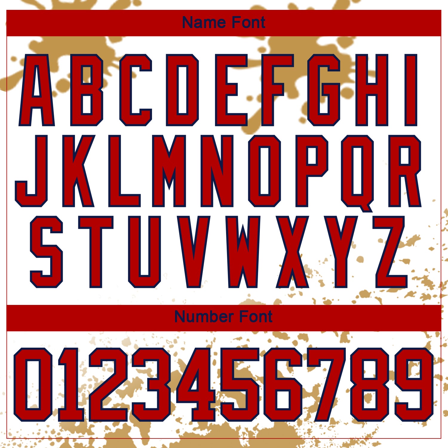 Custom Camo Red Old Gold Navy-White Splash Hockey Lace Neck Jersey