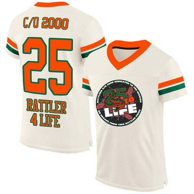 Custom Team C/O 2000 25th Anniversary Football Jersey