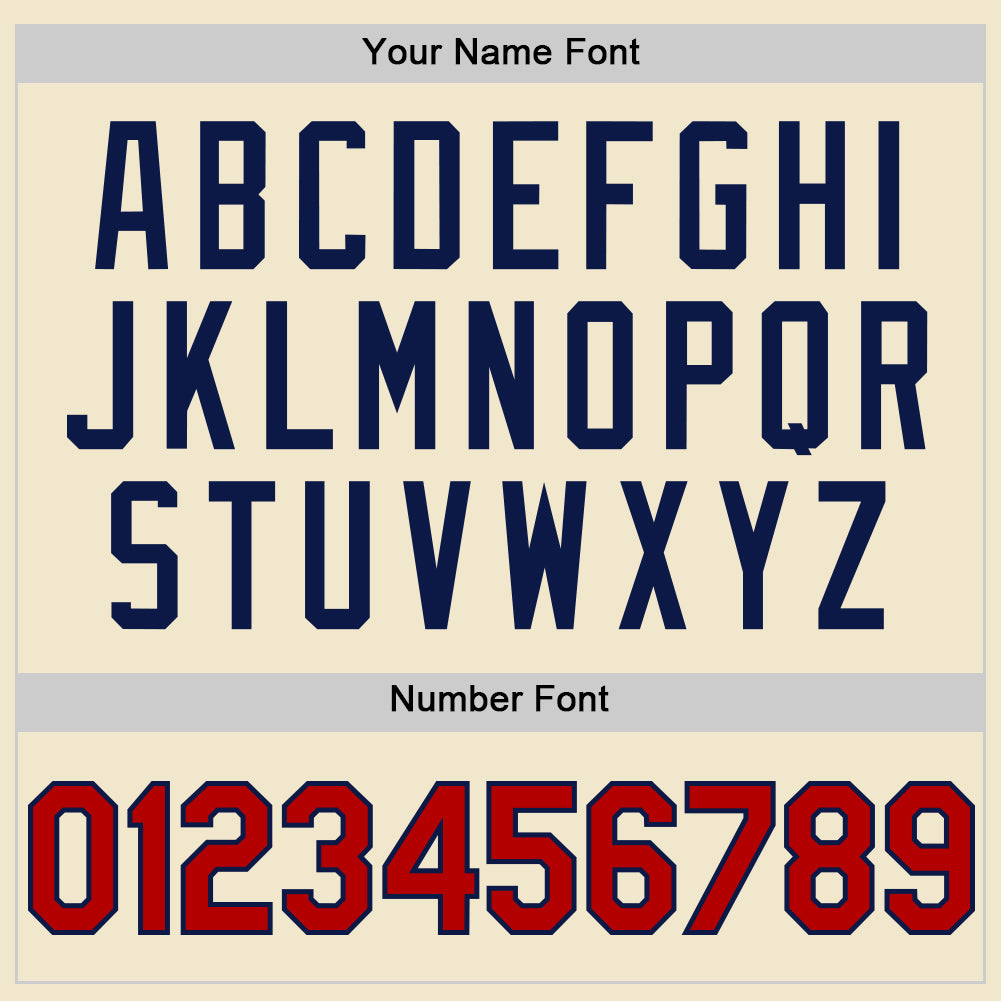 Custom Cream Red-Navy Mesh Authentic Throwback Baseball Jersey