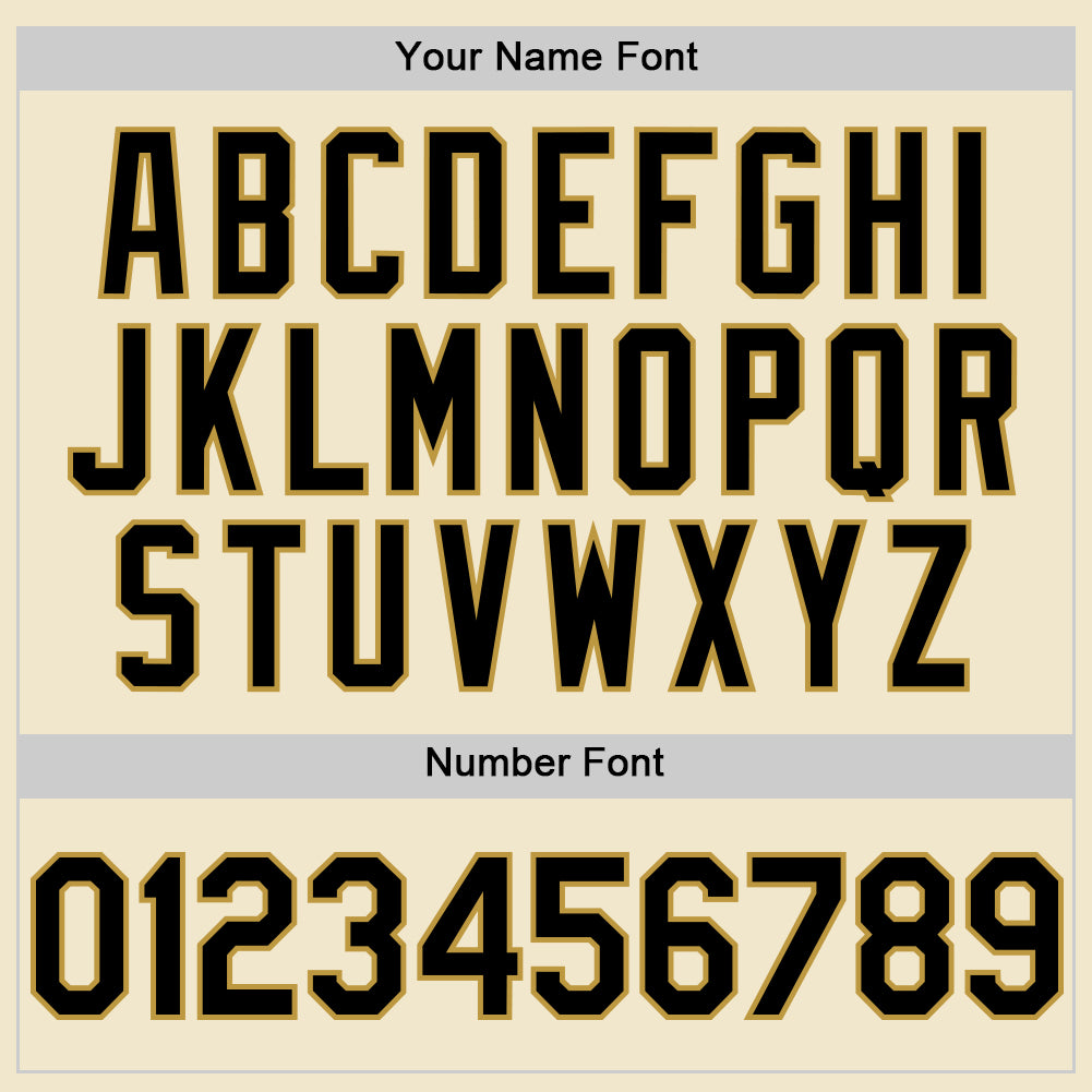 Custom Cream Black-Old Gold Mesh Authentic Throwback Baseball Jersey