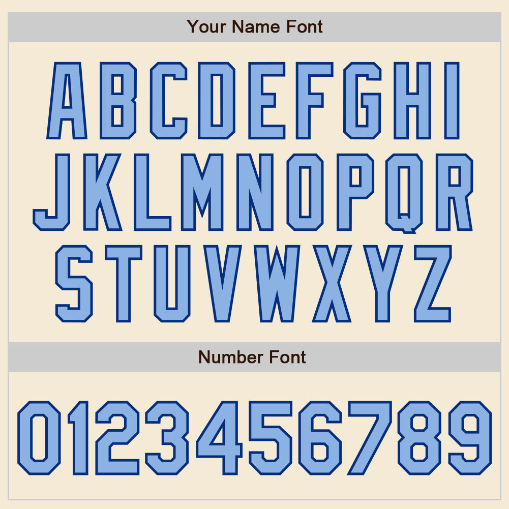 Custom Cream Light Blue-Royal Authentic Baseball Jersey