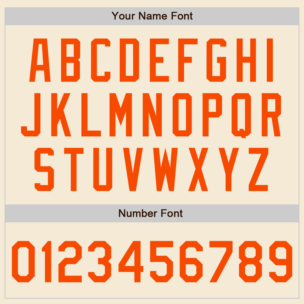 Custom Cream Orange Authentic Baseball Jersey