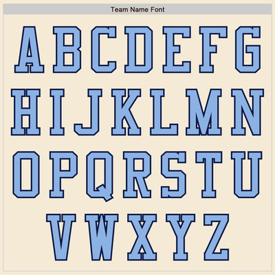 Custom Cream Light Blue-Navy Authentic Baseball Jersey