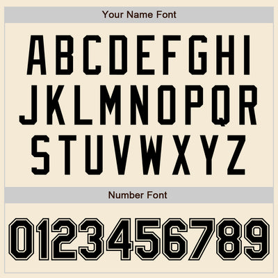 Custom Cream Black Authentic Baseball Jersey