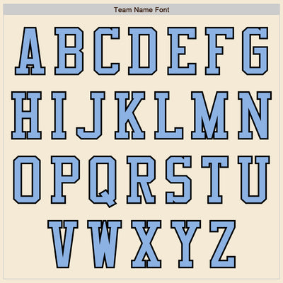 Custom Cream Light Blue-Black Authentic Baseball Jersey