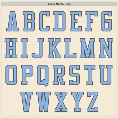 Custom Cream Light Blue-Steel Gray Authentic Baseball Jersey