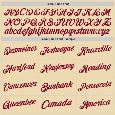 Custom Cream Maroon Authentic Throwback Basketball Jersey