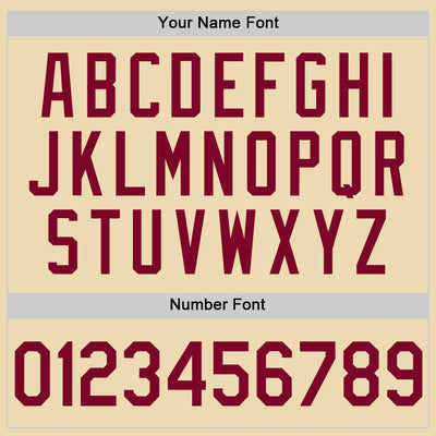 Custom Cream Maroon Authentic Throwback Basketball Jersey