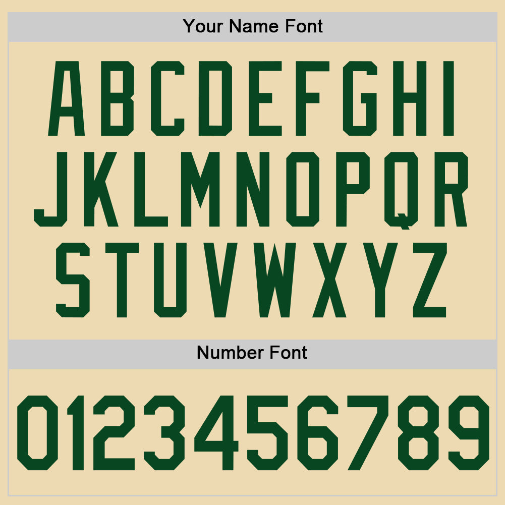 Custom Cream Green Authentic Throwback Basketball Jersey