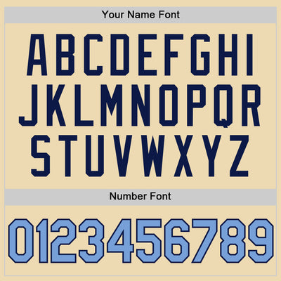 Custom Cream Light Blue-Navy Authentic Throwback Basketball Jersey