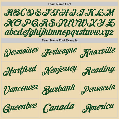 Custom Cream Royal-Green Authentic Throwback Basketball Jersey