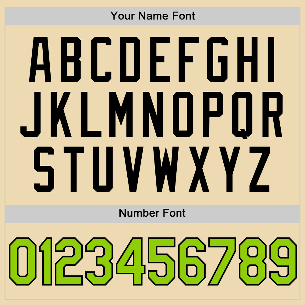 Custom Cream Neon Green-Black Authentic Throwback Basketball Jersey