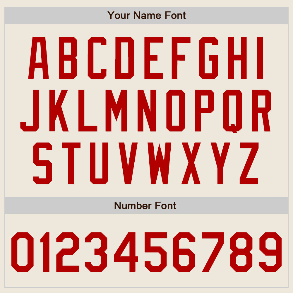 Custom Cream Red Authentic Baseball Jersey