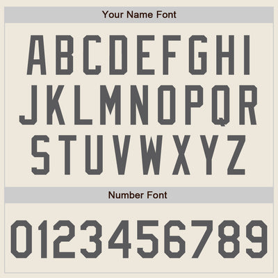 Custom Cream Steel Gray Authentic Baseball Jersey