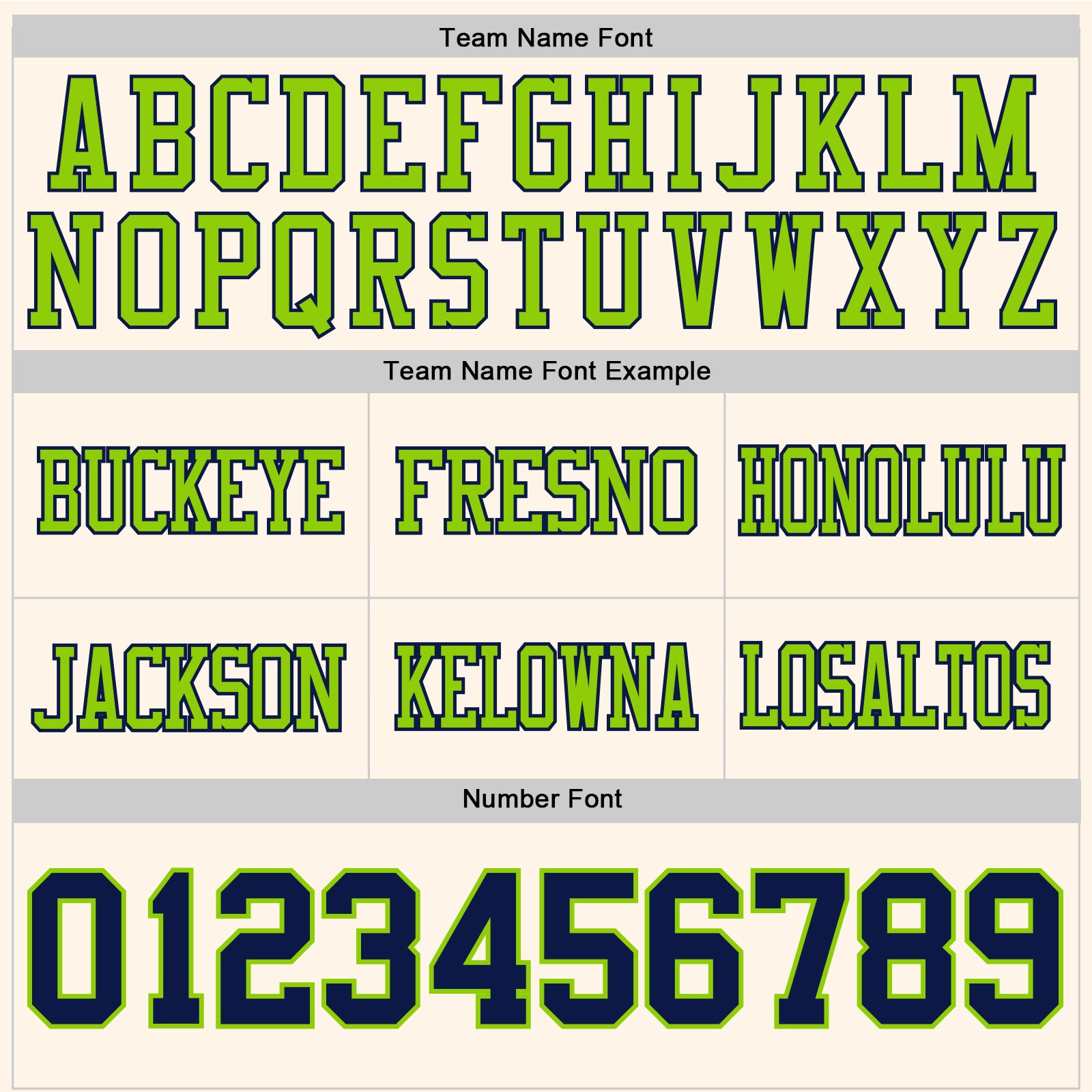 Custom Cream Navy-Neon Green Authentic Football Jersey