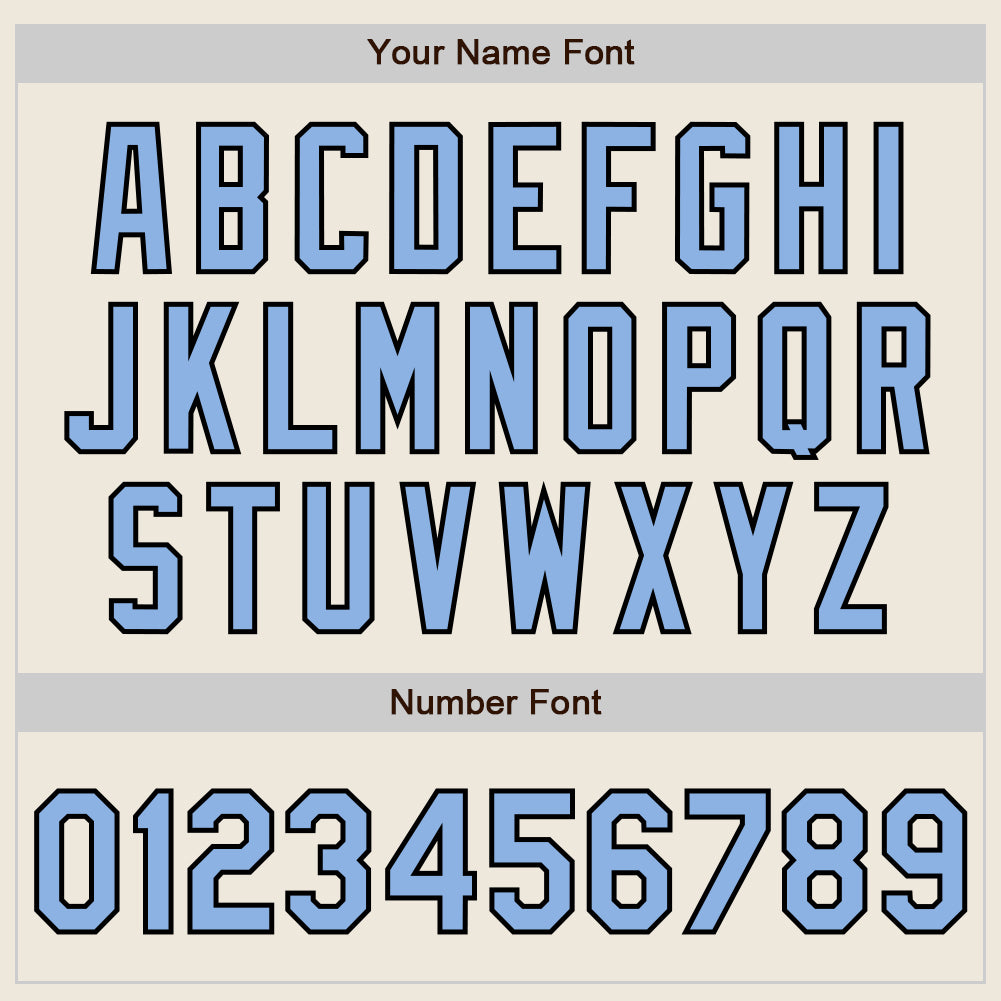 Custom Stitched Cream Light Blue-Black Baseball Pullover Sweatshirt Hoodie