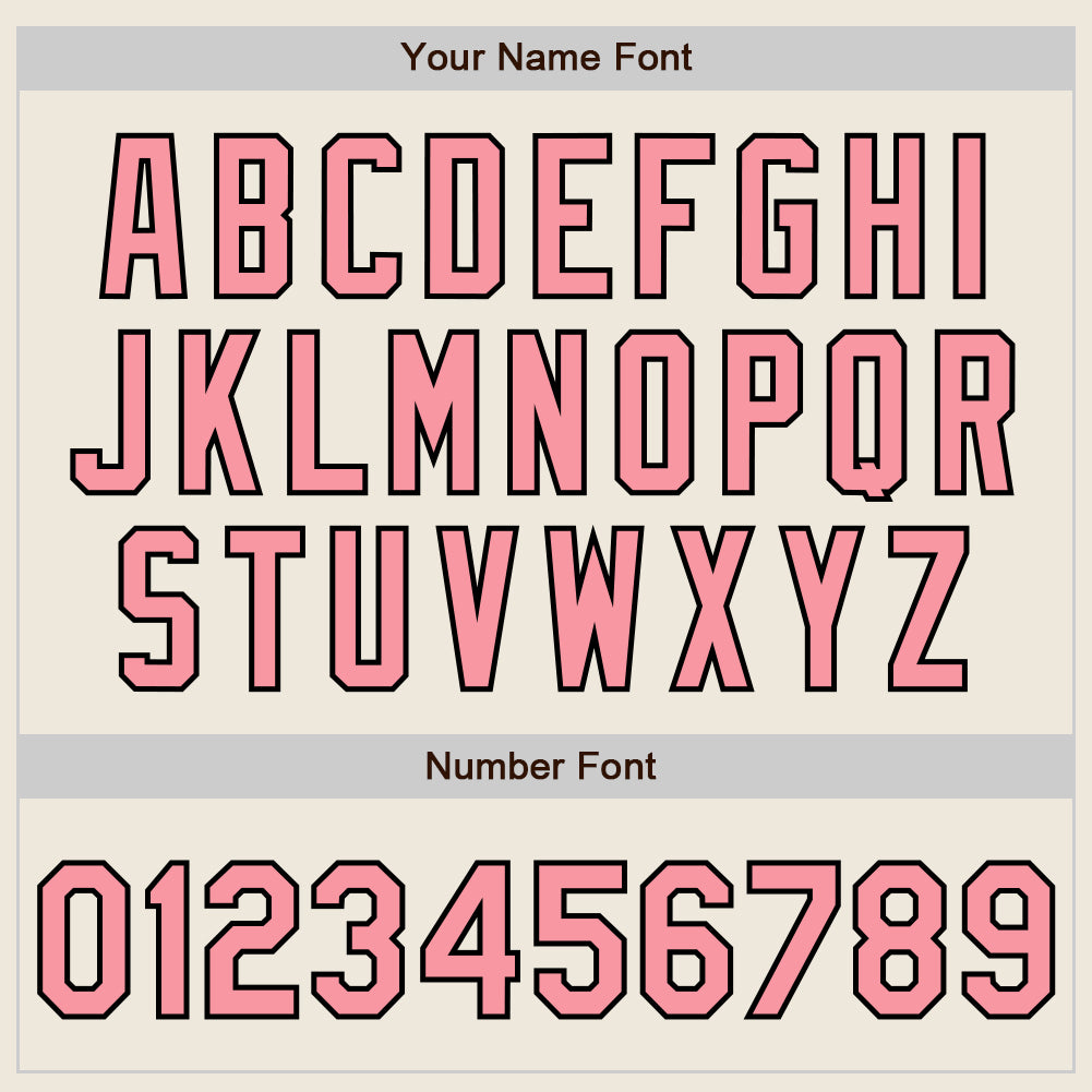 Custom Stitched Cream Medium Pink-Black Baseball Pullover Sweatshirt Hoodie