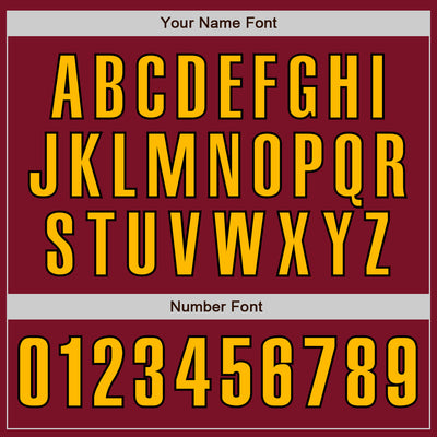 Custom Crimson Gold-Black Authentic Baseball Jersey