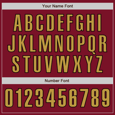 Custom Crimson Old Gold-Black Authentic Baseball Jersey