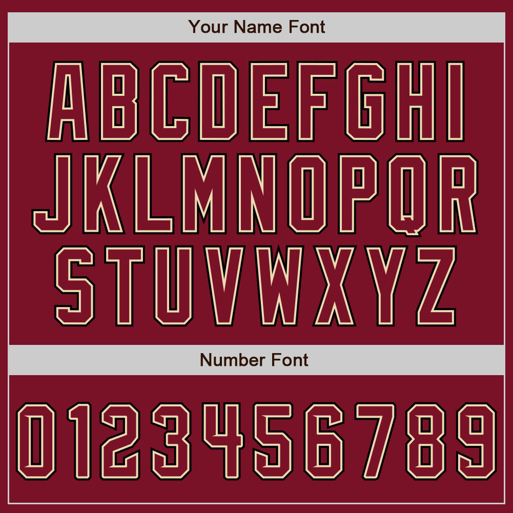 Custom Crimson Cream-Black Authentic Baseball Jersey